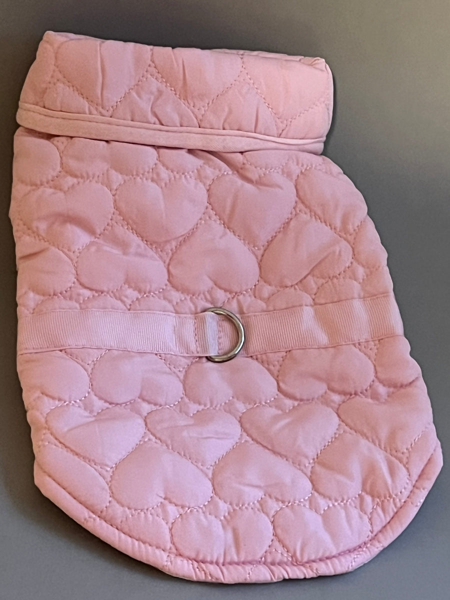 Chamarra de botones color rosa para perros pequeños