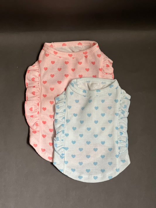 Camiseta Corazones c/olán