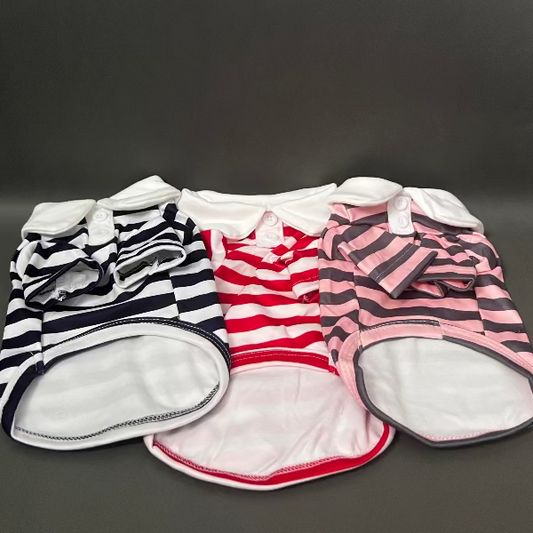 Playera Tipo Polo Rayas Thin