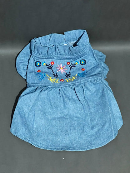 Vestido Mezclilla Bordado