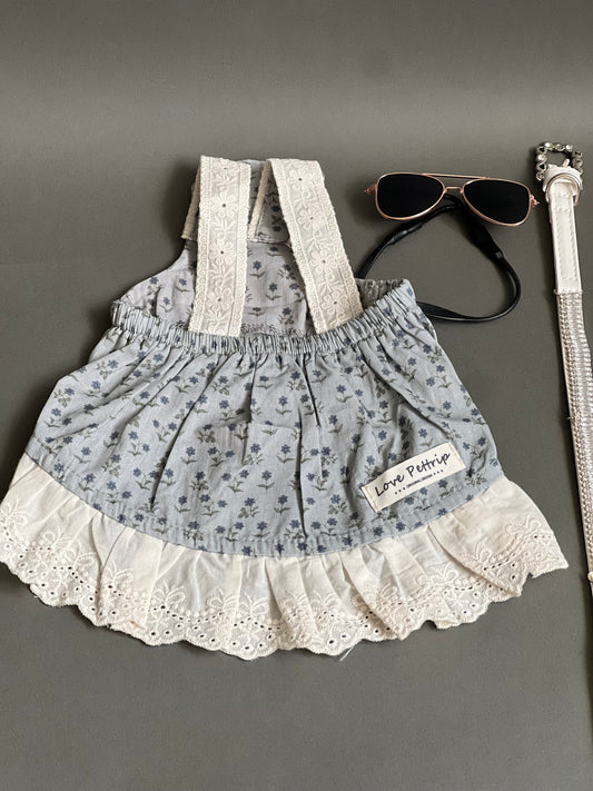 Vestido Ruedo Tira Bordada