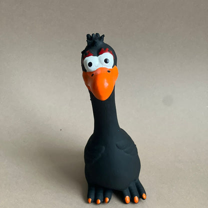 JUGUETE DE SILICONE CON SONIDO PARA MANDÍBULA FUERTE COLOR NEGRO