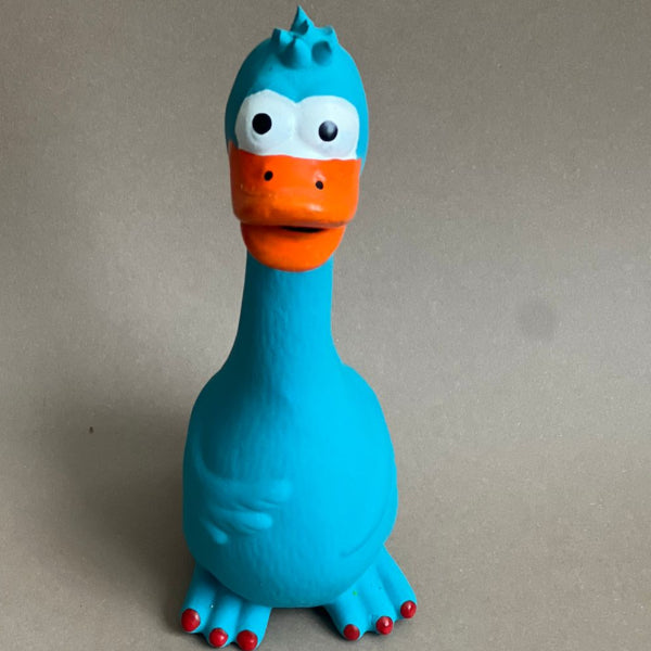 JUGUETE DE SILICONE CON SONIDO PARA MANDÍBULA FUERTE COLOR AZUL