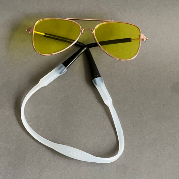 lentes para razas pequeñas. perro o gato color amarillo