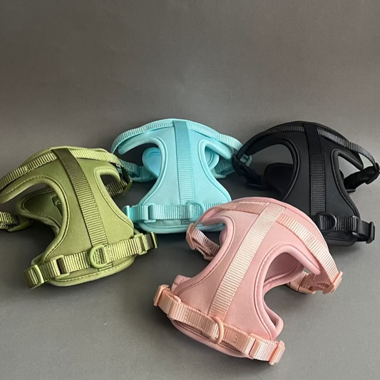 Pechera en 4 colores, liviana, resistente y elegante par perros pequeños y grandes.