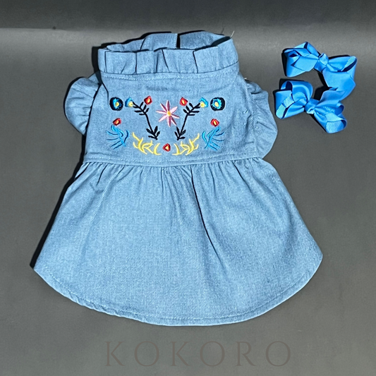 Vestido Mezclilla Bordado