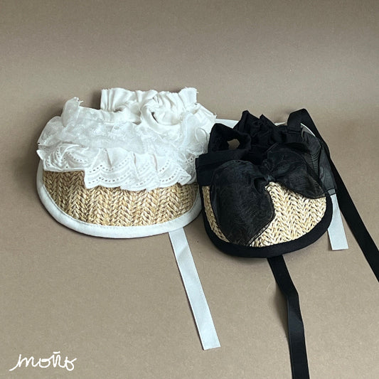Modelo moños visera, gorro para perro o gato, coqueto y cubre del sol.