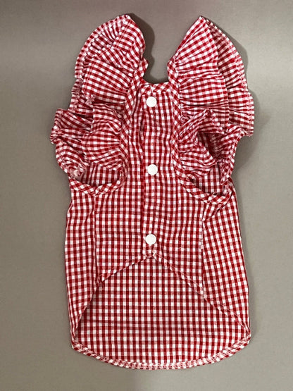 VESTIDO DE ALGODON PARA PERRO O GATO, LIGERO, FACIL DE USAR COMODO